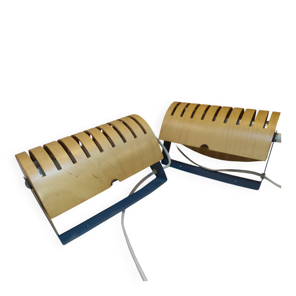 Appliques Ikea Strimma en bois, années 1980, design scandinave