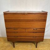 Mid-Century Retro Vintage Teak Bureau / Desk by Meredew 1960  Large Writing