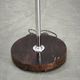 1950s Czechoslovakian Art Deco Chrome Floor Lamp with Handmade Shade