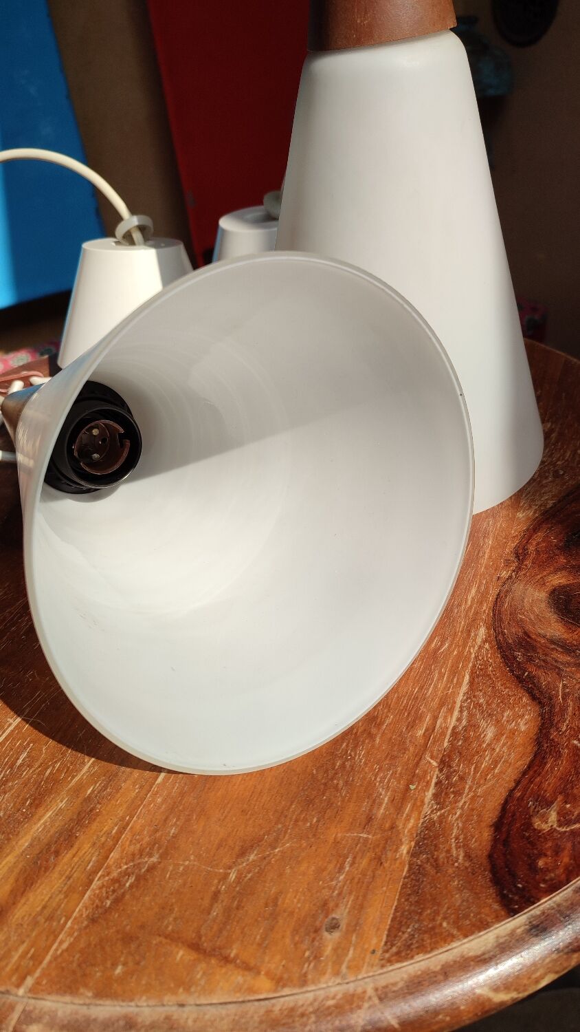 Pair of Scandinavian design pendant lamps