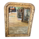 Miroir Louis Philippe décors faux bois  93 x 69 cm