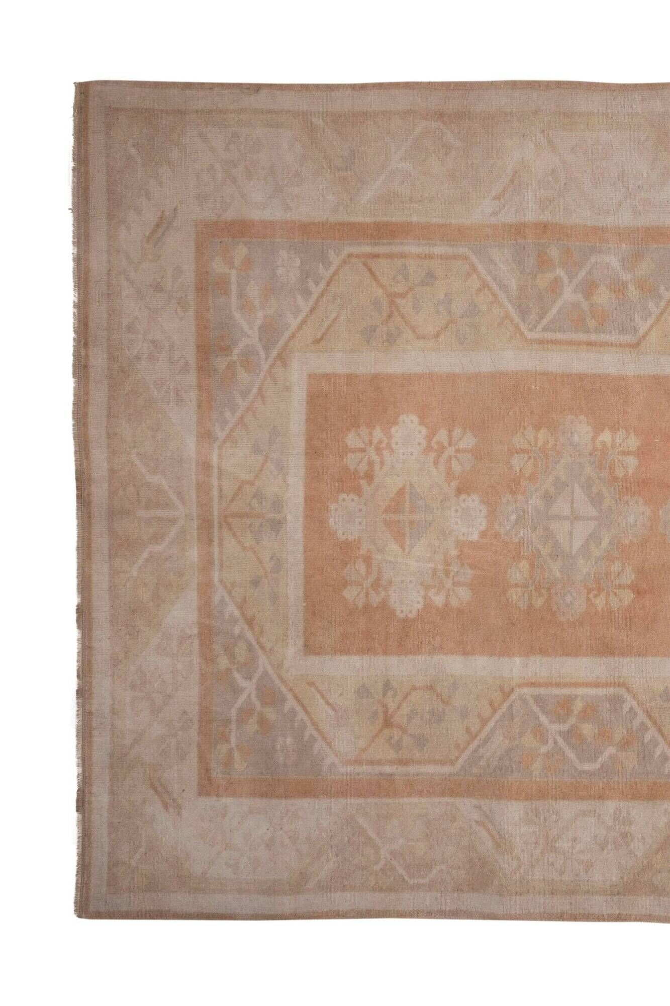 Vintage Turkish Oushak rug 203x315 cm