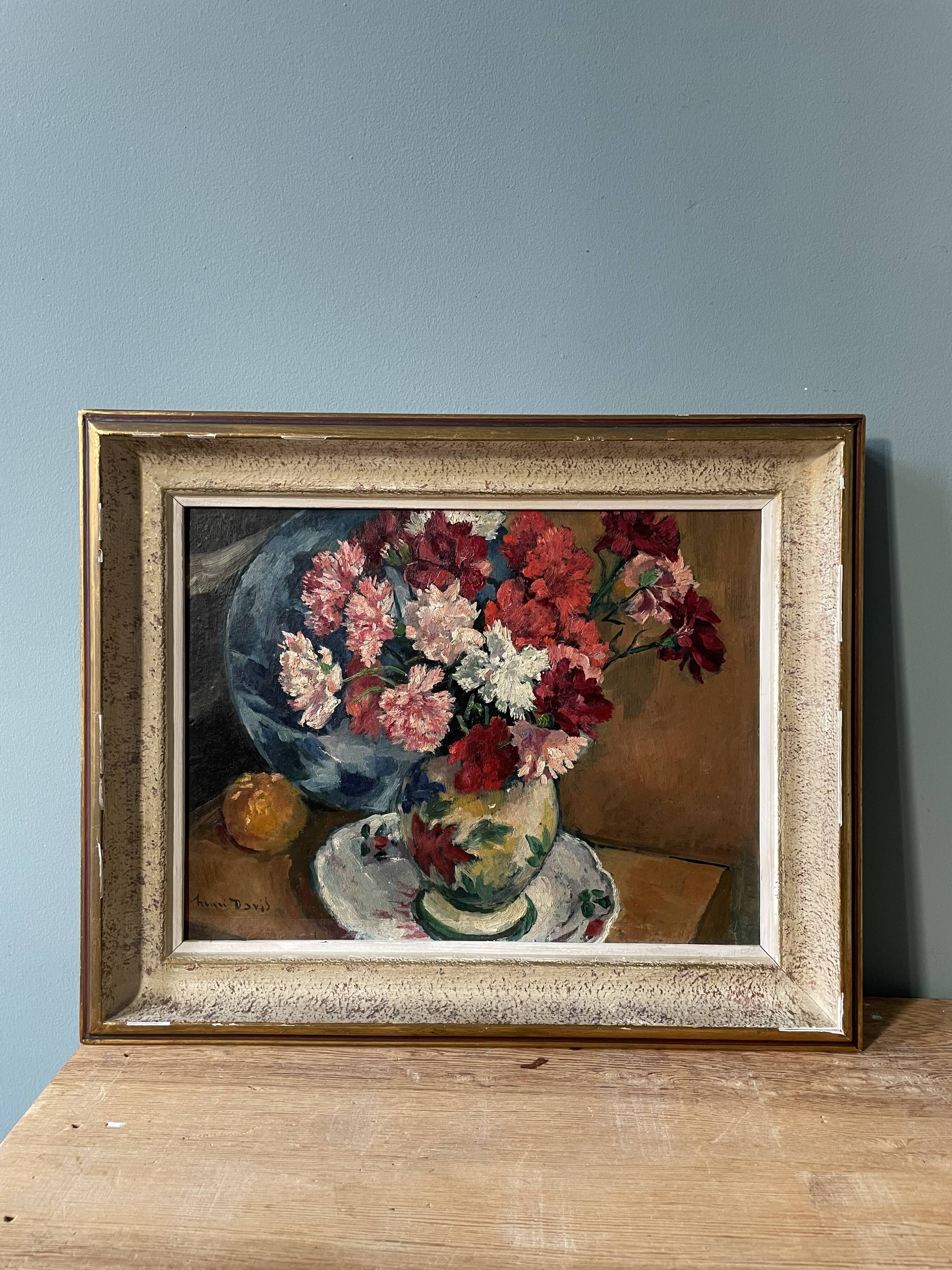 Old painting signed Henri David