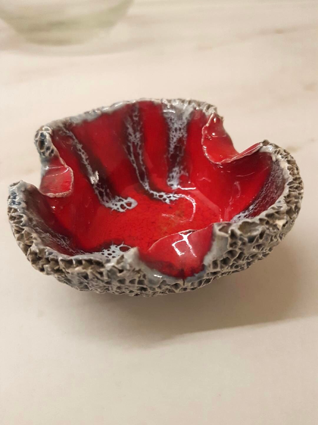 70s ceramic ashtray