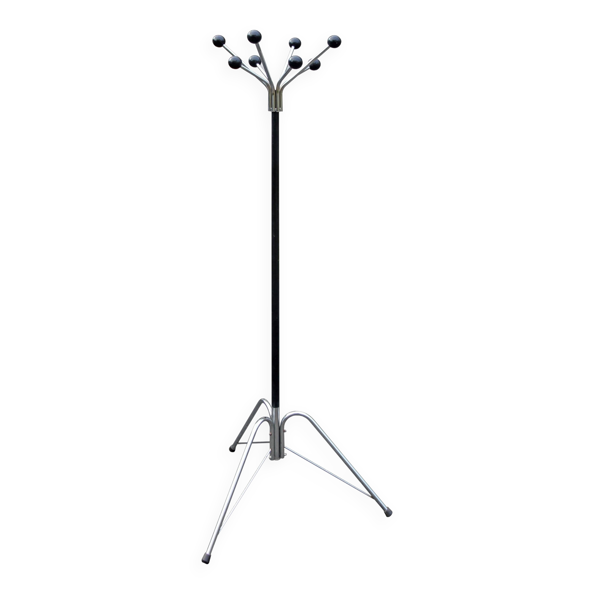 Porte-manteau perroquet à boules, années 60-70