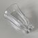 Colourless crystal vase from the Saint-Louis house, model from 1967.