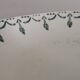 Old compotier iron earth gien green garland 1900-1930