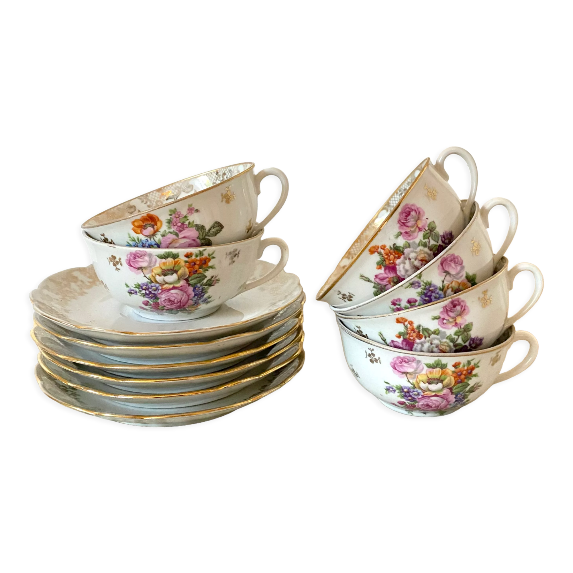 Limoges porcelain cups