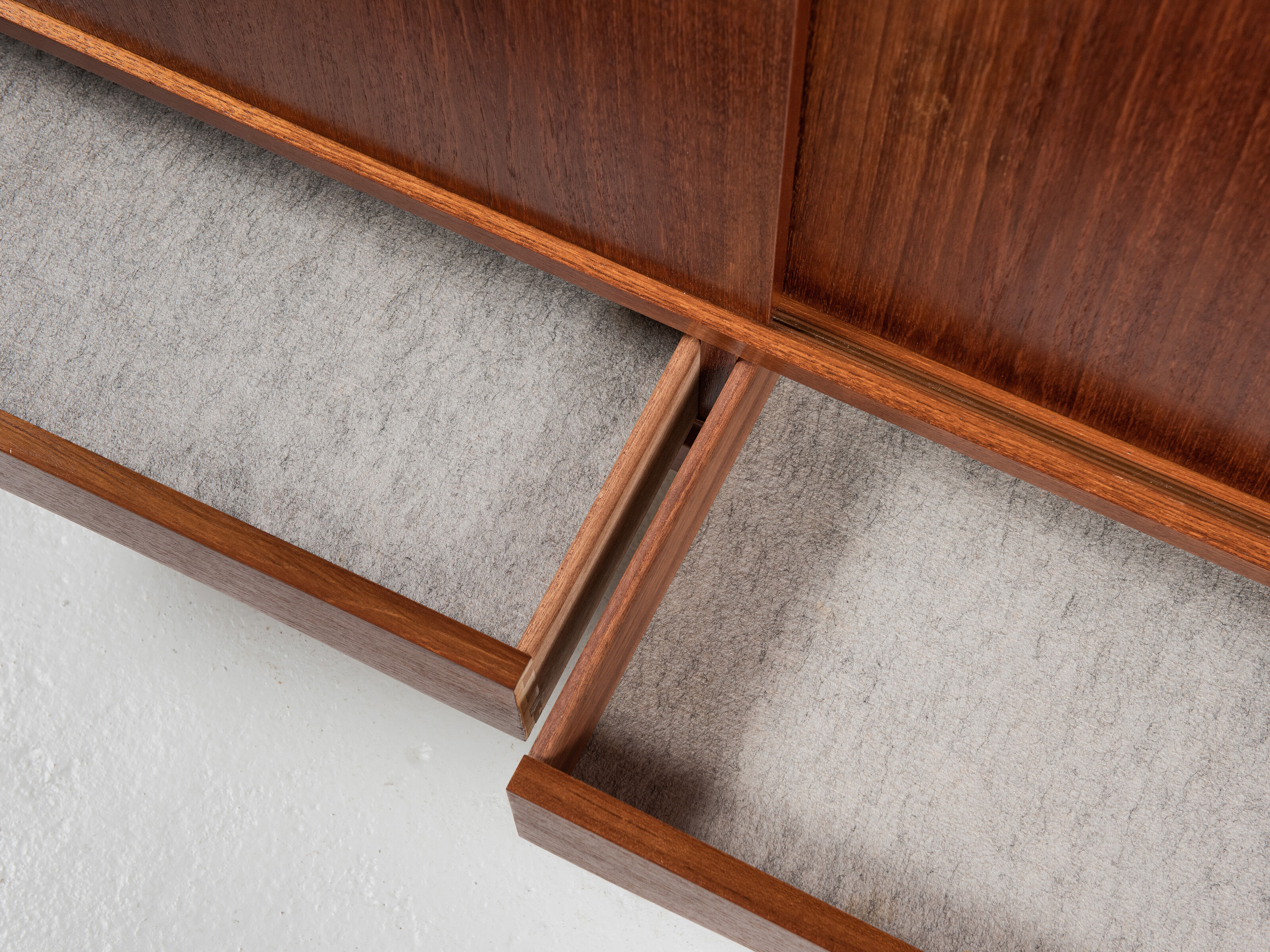 Midcentury Danish higher cabinet in teak by Axel Christensen for ACO Møbler 1960s