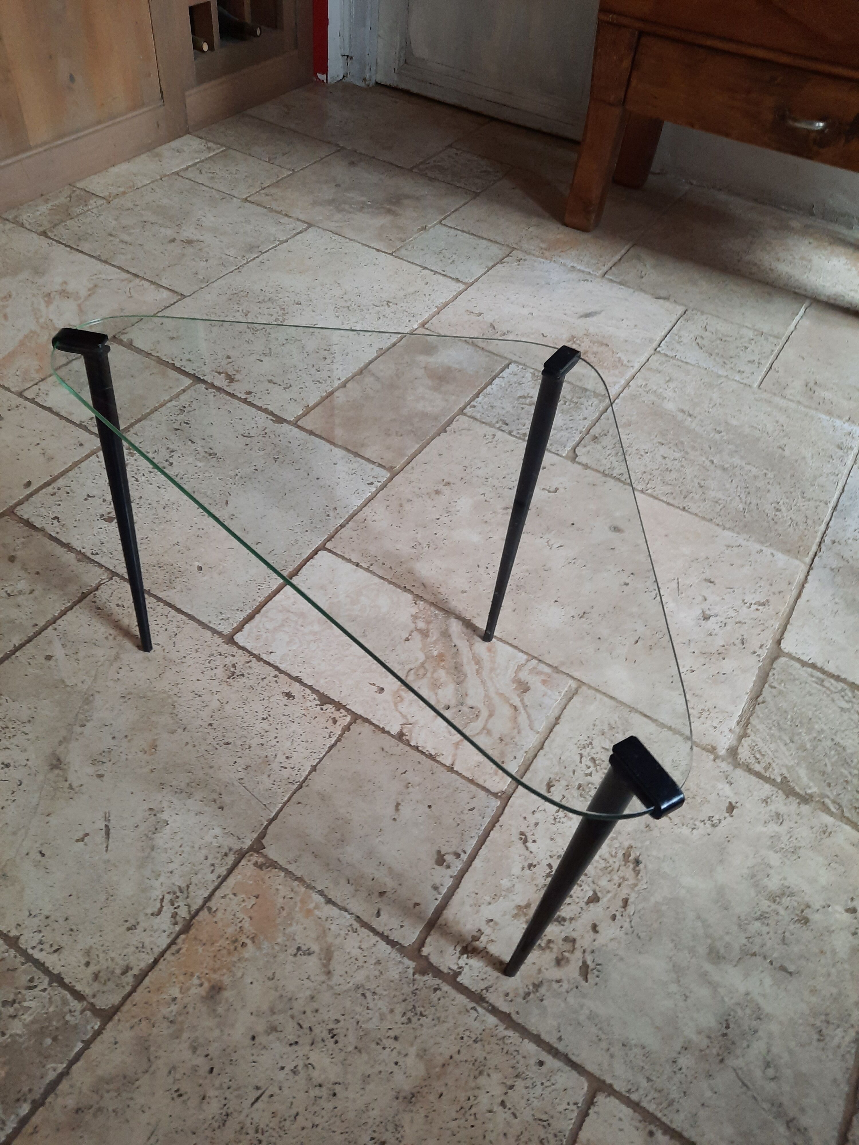 Vintage glass console