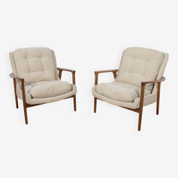 Model Tulip Armchairs by Inge Andersson for Bröderna Andersson, 1960s, Set of 2