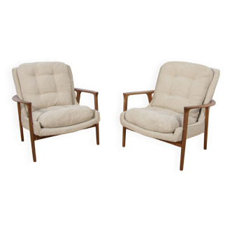 Model Tulip Armchairs by Inge Andersson for Bröderna Andersson, 1960s, Set of 2