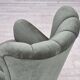 1960s, Danish highback relax chair, furniture velour, ash wood.