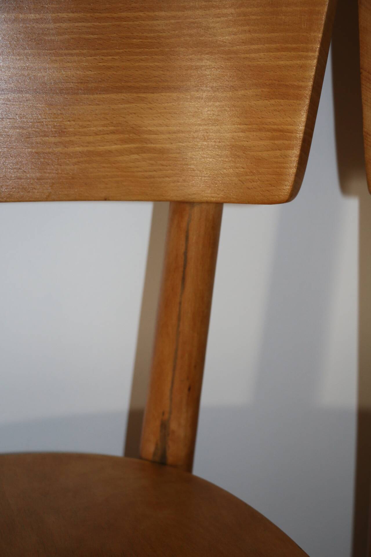 Série de 3 chaises bistrot 1950