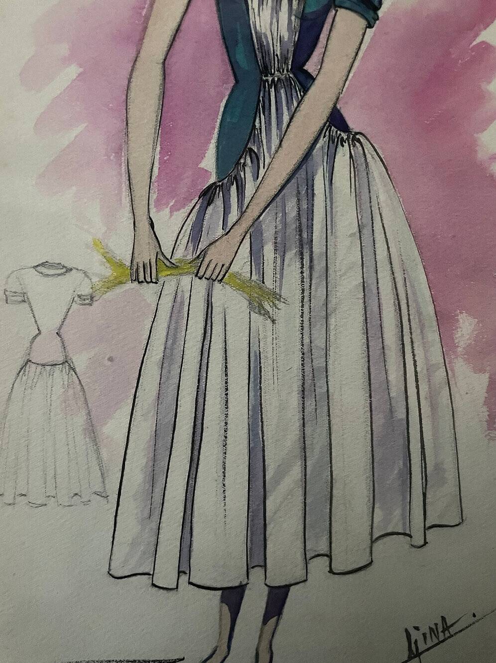 Fashion drawing G. Mazoyer