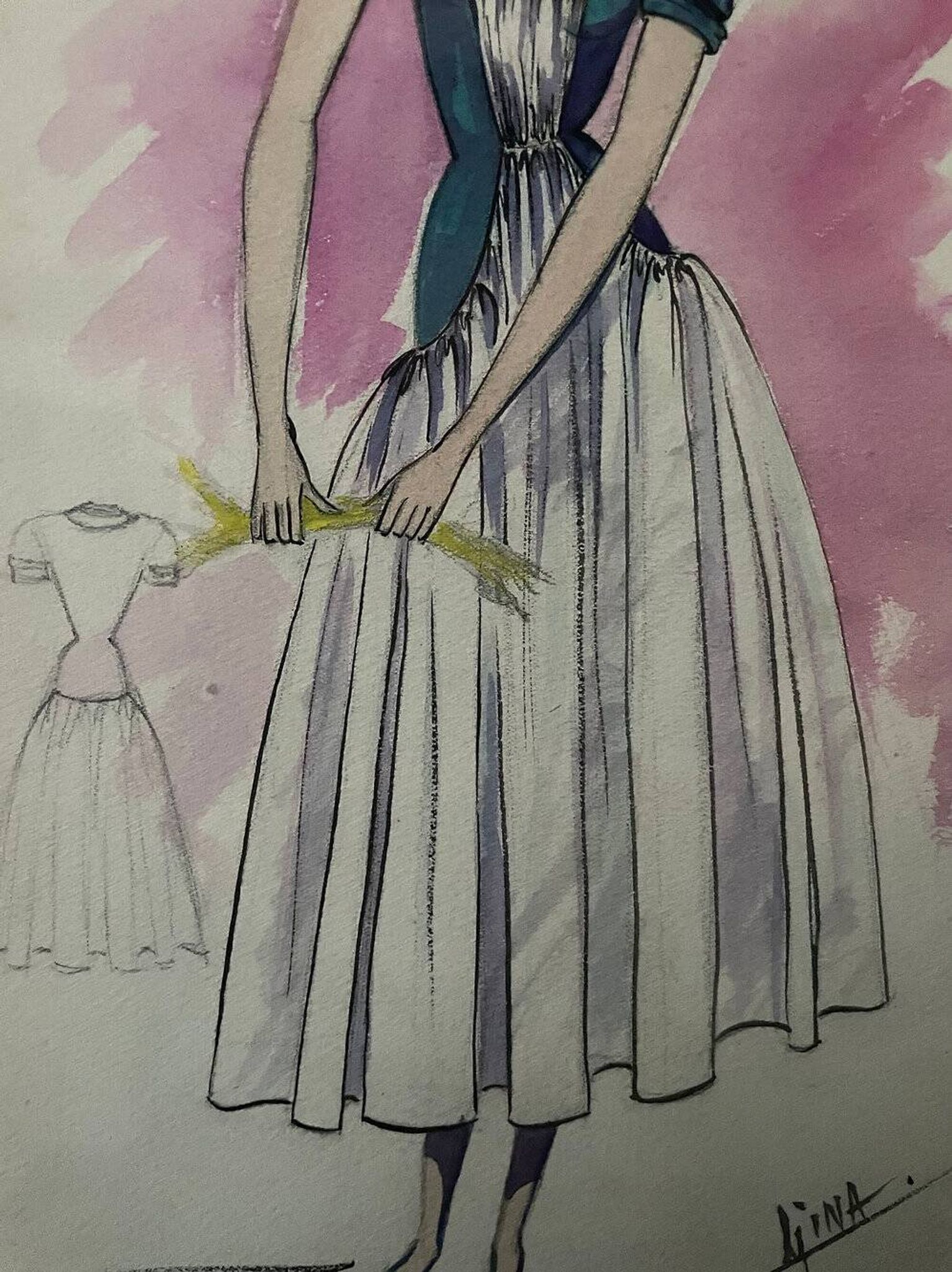 Dessin de mode G. Mazoyer