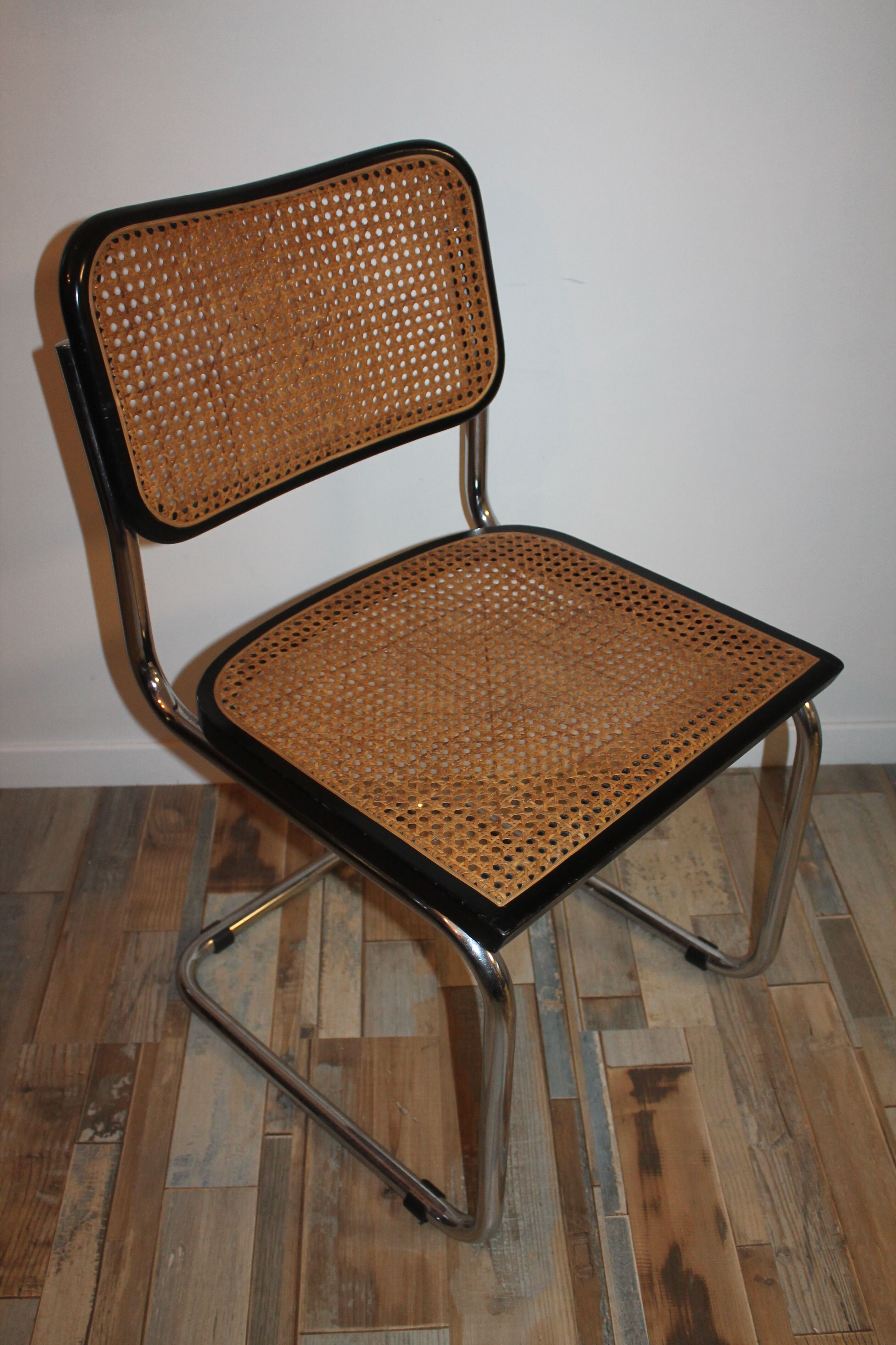 Lot de 4 chaises Marcel Breuer Cesca B32