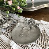 Art Nouveau ashtray in pewter signed L. Kann, foundry Siot-Decauville