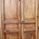 Woodwork Double Walnut Doors with Frame, Double Side XIXth