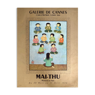 Affiche de Mai-Thu pour la galerie de Cannes 1970