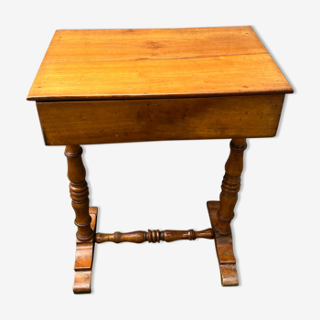 Rustic nineteenth walnut bedside table