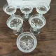 Set of 6 crystal digestif glasses from Saint Louis Trianon - NEW