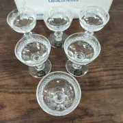 Set of 6 Saint Louis Trianon crystal liqueur glasses
