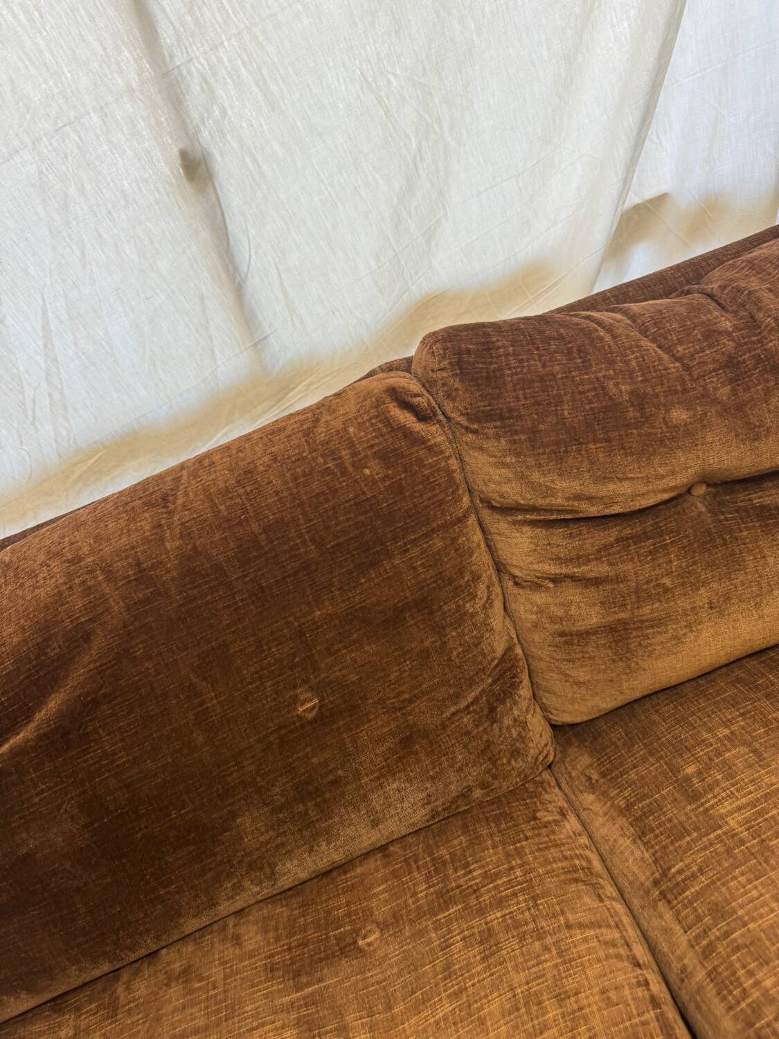 Roche Bobois velvet sofa 70s