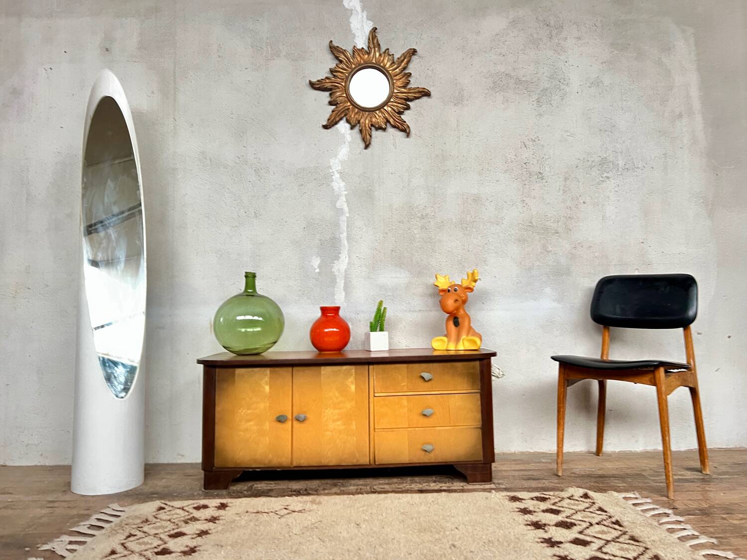 Two-tone vintage sideboard