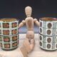 Set of 4 Boch 1966 Bernadette and Noix cups
