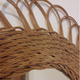 Wicker sun mirror