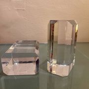 Serre-livres ritts, astrolite lucite, 1970s