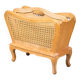 Magazine Rack in Oak and Rush, Denmark, 1960s
