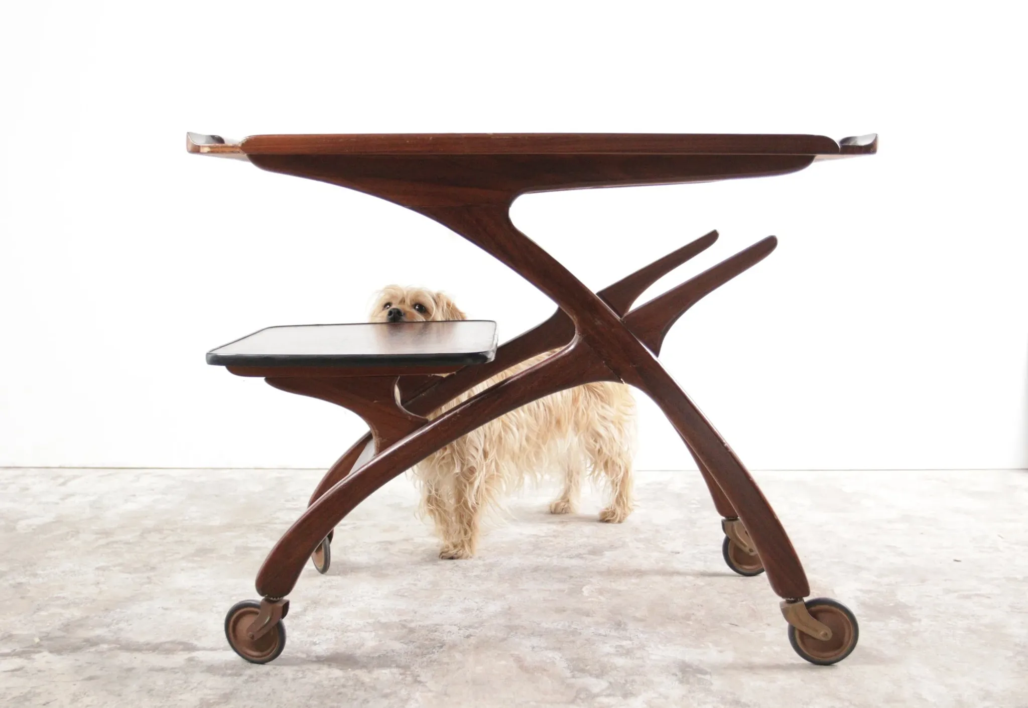 Beautiful teak tea trolley / serving cart, 1950s