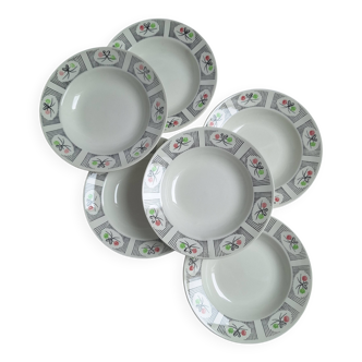 Deep plates Gien model Marie-José