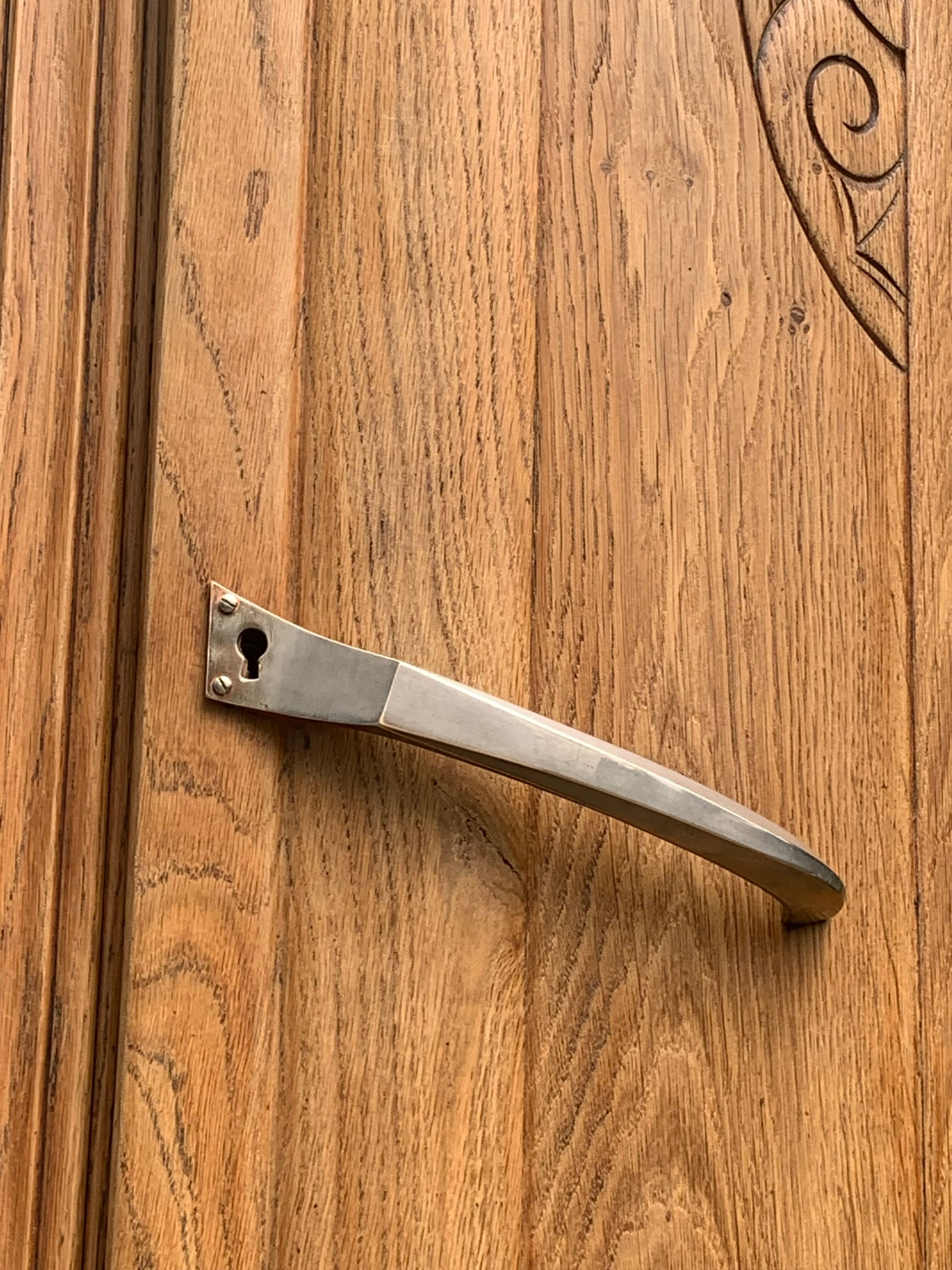 Parisian art deco wardrobe solid raw oak 1930