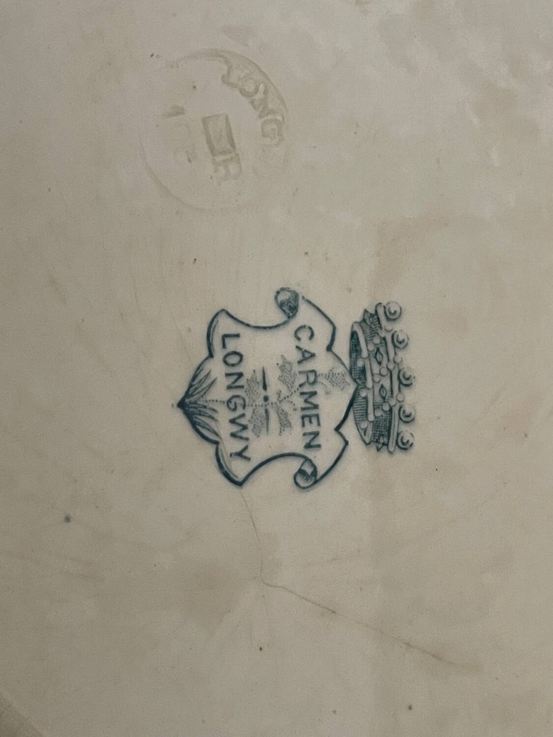 Set of 7 Longwy Art Nouveau plates