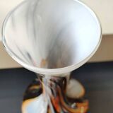 Florence Design opaline vase. Pop Art style. Designer Carlo Moretti. High 25.5 cm