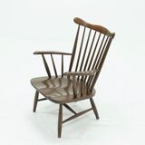 Scandinavian spindle back armchair 1960s