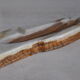 Vintage brutalist ashtray in natural onyx