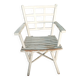 1960s whitewashed wood conservatory armchair