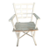 1960s whitewashed wood conservatory armchair