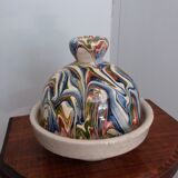 Butter bell in marbled ceramic