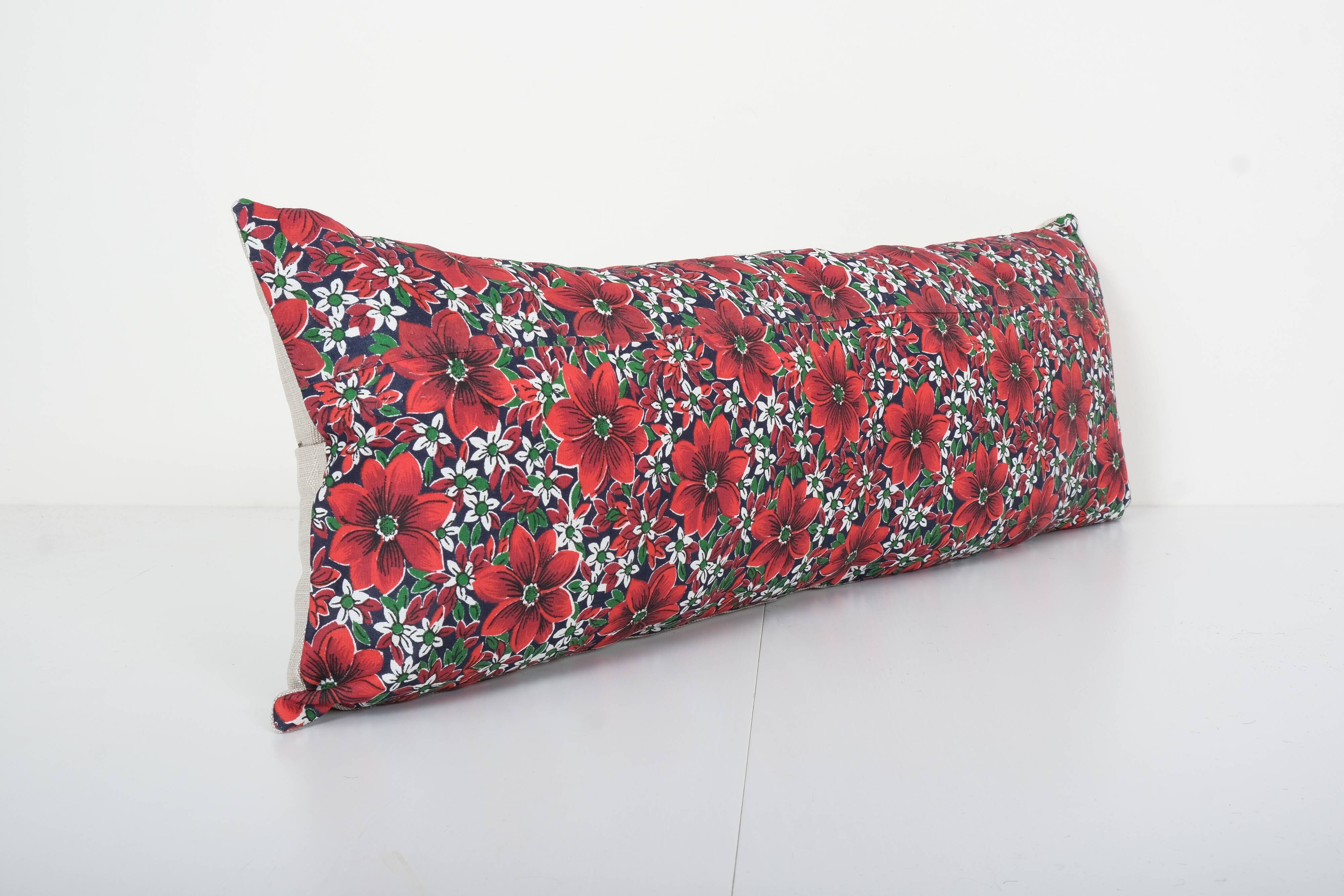Floral russian caftan cushion