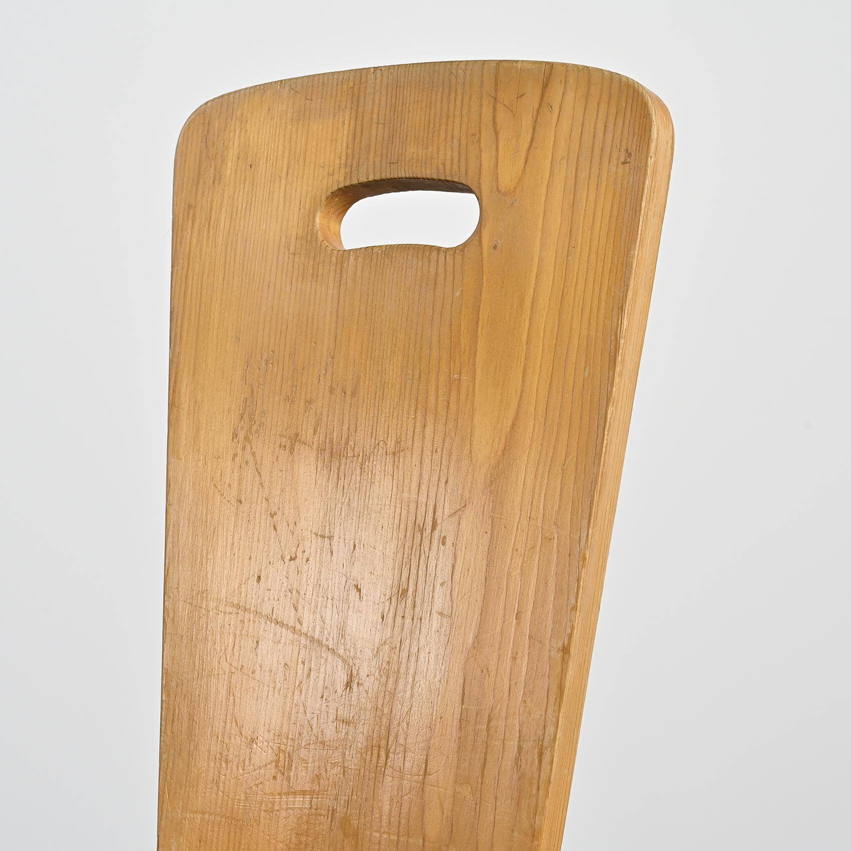 High-back chair by Christian Durupt, Méribel 1960