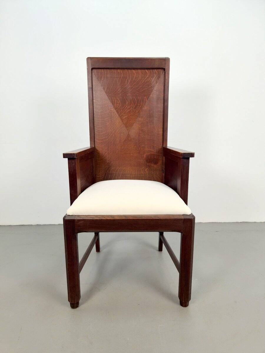 Dutch Art Deco Hague School Modernist Armchair, 1930s