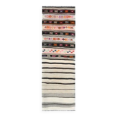 Tapis couloir vintage turc en laine et coton noué à la main des années 1970, 84x259.