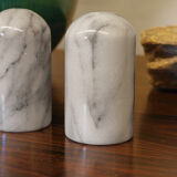 Salt and pepper shaker in Carrara marble