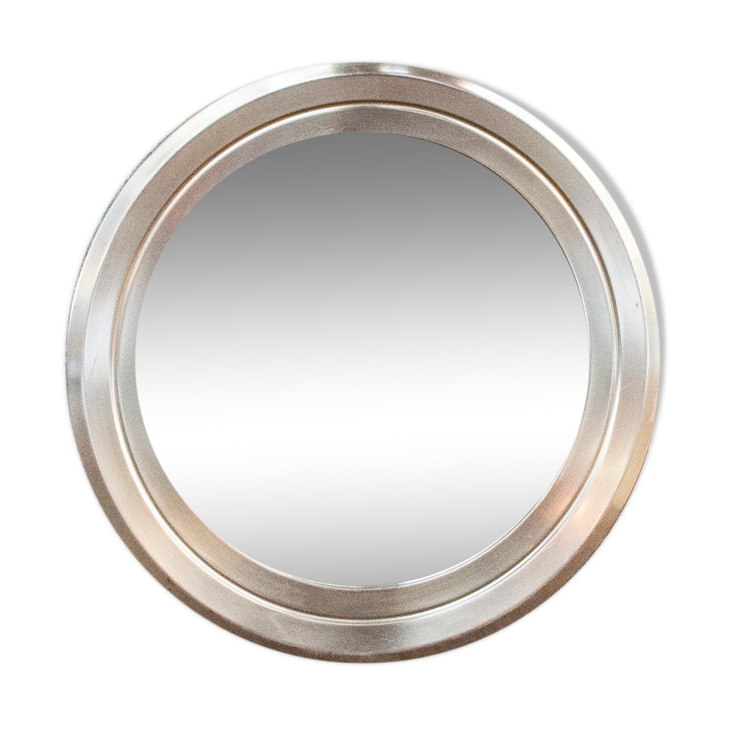 Mirror with steel frame Italy 1970s