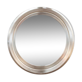 Mirror with steel frame Italy 1970s